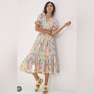 NWT Anthropologie Felipa Maxi / Midi Dress, small, similar cut as the Somerset